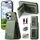 Per iPhone 15 Pro Max Twill Tessuto Pelle Verticale Flip RFID Card Bag Custodia per Telefono (Verde) Per iPhone 15 Pro Max Twill Tessuto Pelle Verticale Flip RFID Card Bag Custodia per Telefono (Verde)