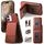 Per iPhone 12 Twill Tessuto Pelle Verticale Flip RFID Card Bag Custodia per Telefono (Marrone) Per iPhone 12 Twill Tessuto Pelle Verticale Flip RFID Card Bag Custodia per Telefono (Marrone)