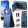 Per iPhone 12 Twill Tessuto Pelle Verticale Flip RFID Card Bag Custodia per Telefono (Blu) Per iPhone 12 Twill Tessuto Pelle Verticale Flip RFID Card Bag Custodia per Telefono (Blu)