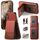 Per iPhone X / XS Twill Tessuto Pelle Verticale Flip RFID Card Bag Custodia per Telefono (Marrone) Per iPhone X / XS Twill Tessuto Pelle Verticale Flip RFID Card Bag Custodia per Telefono (Marrone)