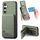 Per Samsung Galaxy A25 5G Twill Tessuto Pelle Verticale Flip RFID Card Bag Custodia per Telefono (Verde) Per Samsung Galaxy A25 5G Twill Tessuto Pelle Verticale Flip RFID Card Bag Custodia per Telefono (Verde)