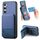 Per Samsung Galaxy S22 5G Twill Tessuto Pelle Verticale Flip RFID Card Bag Custodia per Telefono (Blu) Per Samsung Galaxy S22 5G Twill Tessuto Pelle Verticale Flip RFID Card Bag Custodia per Telefono (Blu)