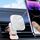 Per iPhone 12-16 Cellulare Auto Caricabatterie Magnetico Wireless Supporto per Bocchetta dell'Aria Auto Caricabatterie Rapido Luce RGB (Bianco)