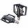 RACEWORK RK213 1 paio di pedali SPD + Flat per mountain bike, autobloccanti, a doppio scopo (neri) RACEWORK RK213 1 paio di pedali SPD + Flat per mountain bike, autobloccanti, a doppio scopo (neri)