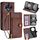Per Tecno Spark 30 4G Custodia in pelle con cerniera (marrone)