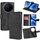 Per vivo X200 Pro 5G Custodia per telefono in pelle con chiusura magnetica in coccodrillo (nero) Per vivo X200 Pro 5G Custodia per telefono in pelle con chiusura magnetica in coccodrillo (nero)