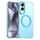 Per Samsung Galaxy S25 Edge 5G Candy Magsafe PC Hybrid TPU Custodia per telefono (blu)