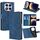 Per Redmi Note 14 Pro 4G Custodia in pelle con chiusura magnetica in coccodrillo (blu) Per Redmi Note 14 Pro 4G Custodia in pelle con chiusura magnetica in coccodrillo (blu)