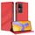 Per vivo S18 / S18 Pro Custodia per telefono in pelle retrò multifunzionale in rilievo (rosso) Per vivo S18 / S18 Pro Custodia per telefono in pelle retrò multifunzionale in rilievo (rosso)