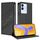 Per vivo V29e 5G / Y200 5G Custodia per telefono in pelle retrò con portafoglio multifunzionale in rilievo globale (nero) Per vivo V29e 5G / Y200 5G Custodia per telefono in pelle retrò con portafoglio multifunzionale in rilievo globale (nero)