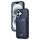 Per iPhone 16 BETOPNICE Custodia per telefono con portafoglio MagSafe staccabile verticale a ribalta (blu)