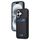 Per iPhone 16 BETOPNICE Custodia per telefono con portafoglio MagSafe staccabile verticale a ribalta (nero)