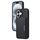 Per iPhone 16 BETOPNICE Custodia per telefono con portafoglio MagSafe staccabile orizzontale a ribalta (nero)