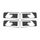 Per Mercedes-Benz Classe G W463 8 pezzi/set adesivi per maniglie interne (nero) Per Mercedes-Benz Classe G W463 8 pezzi/set adesivi per maniglie interne (nero)
