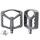 RACEWORK RK579 1 paio di pedali per bicicletta con cuscinetto antiscivolo largo in nylon (grigio) RACEWORK RK579 1 paio di pedali per bicicletta con cuscinetto antiscivolo largo in nylon (grigio)