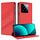 Per Xiaomi 14 Pro 5G Global Embossed Multi-funzionale Portafoglio Retro Custodia in Pelle per Telefono (Rosso)