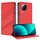 Per Xiaomi Civi 3 5G Custodia per telefono in pelle retrò con portafoglio multifunzionale in rilievo (rosso)