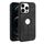 Per iPhone 12 Pro Max Custodia per telefono con cover posteriore in pelle Crazy Horse (nera)