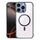 Per iPhone 16 Pro Custodia per telefono in acrilico ibrido TPU magnetico antiurto MagSafe (grigio titanio) Per iPhone 16 Pro Custodia per telefono in acrilico ibrido TPU magnetico antiurto MagSafe (grigio titanio)