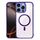 Per iPhone 16 Pro Custodia per telefono ibrida in acrilico TPU magnetico antiurto MagSafe (viola scuro) Per iPhone 16 Pro Custodia per telefono ibrida in acrilico TPU magnetico antiurto MagSafe (viola scuro)