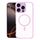 Per iPhone 16 Pro Custodia per telefono ibrida in acrilico TPU magnetico antiurto MagSafe (rosa) Per iPhone 16 Pro Custodia per telefono ibrida in acrilico TPU magnetico antiurto MagSafe (rosa)