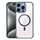 Per iPhone 15 Pro Max Custodia per telefono in acrilico ibrido TPU magnetico antiurto MagSafe (grigio titanio) Per iPhone 15 Pro Max Custodia per telefono in acrilico ibrido TPU magnetico antiurto MagSafe (grigio titanio)