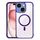 Per iPhone 15 Custodia per telefono ibrida in acrilico TPU magnetico antiurto MagSafe (viola scuro) Per iPhone 15 Custodia per telefono ibrida in acrilico TPU magnetico antiurto MagSafe (viola scuro)
