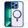 Per iPhone 13 Pro Max Custodia per telefono ibrida in acrilico TPU magnetico antiurto MagSafe (blu reale)