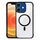 Per iPhone 12 Custodia per telefono ibrida in acrilico TPU magnetico antiurto MagSafe (nero) Per iPhone 12 Custodia per telefono ibrida in acrilico TPU magnetico antiurto MagSafe (nero)