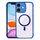 Per iPhone 11 Custodia per telefono ibrida in acrilico TPU magnetico antiurto MagSafe (blu reale) Per iPhone 11 Custodia per telefono ibrida in acrilico TPU magnetico antiurto MagSafe (blu reale)