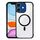 Per iPhone 11 Custodia per telefono ibrida in acrilico TPU magnetico antiurto MagSafe (nero) Per iPhone 11 Custodia per telefono ibrida in acrilico TPU magnetico antiurto MagSafe (nero)