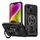 Per iPhone 14 Plus Custodia per telefono con supporto rotante MagSafe Armor (nero) Per iPhone 14 Plus Custodia per telefono con supporto rotante MagSafe Armor (nero)