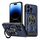 Per iPhone 14 Pro Max Custodia per telefono MagSafe con supporto rotante Armor (blu) Per iPhone 14 Pro Max Custodia per telefono MagSafe con supporto rotante Armor (blu)