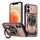 Per iPhone 12 Custodia per telefono con supporto rotante MagSafe Armor (oro rosa) Per iPhone 12 Custodia per telefono con supporto rotante MagSafe Armor (oro rosa)