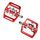 Pedale con lucchetto per bicicletta RACEWORK M215 per pedale piatto in lega di alluminio SPD senza clip (rosso) Pedale con lucchetto per bicicletta RACEWORK M215 per pedale piatto in lega di alluminio SPD senza clip (rosso)