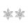 Orecchini a forma di fiocco di neve in argento sterling S925 ossidato (SCE1841) Orecchini a forma di fiocco di neve in argento sterling S925 ossidato (SCE1841)