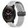 Per Xiaomi MI Watch S1 Pro cinturino in silicone con chiusura magnetica pieghevole da 22 mm (grigio chiaro)