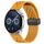 Per Huawei Watch GT3 46mm 22mm cinturino pieghevole in silicone con chiusura magnetica (giallo) Per Huawei Watch GT3 46mm 22mm cinturino pieghevole in silicone con chiusura magnetica (giallo)