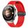 Per Huawei Watch 4 cinturino in silicone con chiusura magnetica pieghevole da 22 mm (rosso)