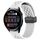 Per Huawei Watch 3 cinturino in silicone con chiusura magnetica pieghevole da 22 mm (bianco)