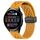 Per Huawei Watch 3 cinturino in silicone con chiusura magnetica pieghevole da 22 mm (giallo)
