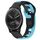 Per cinturino in silicone bicolore Garmin Vivomove Sport da 20 mm (nero + blu) Per cinturino in silicone bicolore Garmin Vivomove Sport da 20 mm (nero + blu)