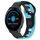 Per cinturino in silicone bicolore Garmin Vivoactive3 Music da 20 mm (nero + blu) Per cinturino in silicone bicolore Garmin Vivoactive3 Music da 20 mm (nero + blu)