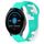 Per cinturino in silicone bicolore Garmin Vivoactive3 Music da 20 mm (ciano + bianco) Per cinturino in silicone bicolore Garmin Vivoactive3 Music da 20 mm (ciano + bianco)