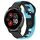 Per cinturino in silicone bicolore Garmin Venu 2 Plus da 20 mm (nero + blu) Per cinturino in silicone bicolore Garmin Venu 2 Plus da 20 mm (nero + blu)