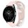 Per Xiaomi Watch S2 42mm 22mm cinturino in silicone bicolore (rosa + bianco)