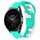 Per Xiaomi Watch S2 42mm 22mm cinturino in silicone bicolore (ciano + bianco) Per Xiaomi Watch S2 42mm 22mm cinturino in silicone bicolore (ciano + bianco)
