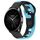 Per Xiaomi Watch S2 46mm 22mm cinturino in silicone bicolore (nero + blu)