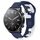Per Xiaomi MI Watch S1 cinturino in silicone bicolore da 22 mm (blu + bianco) Per Xiaomi MI Watch S1 cinturino in silicone bicolore da 22 mm (blu + bianco)