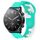 Per Xiaomi MI Watch S1 cinturino in silicone bicolore da 22 mm (ciano + bianco) Per Xiaomi MI Watch S1 cinturino in silicone bicolore da 22 mm (ciano + bianco)